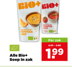  bio plus soep biologische pompoen tomaten zak 