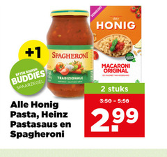  spagheroni heinz honig pastasaus pasta 2 1867 vernieuwd 1 beter buddies tradizionale sauce pour macaroni original favoriet nederland stuks 