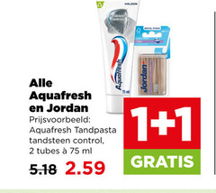  jordan aquafresh tandenstokers tandpasta 1 2 controle dental sticks tandsteen control tubes ml 