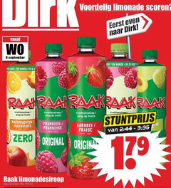  raak limonadesiroop 9 750 limonade scoren eerst sucre suiker vruchtensiroop sirop fruits multivruchten multifruits save framboos framboise saveur aardbei fraise zero original origina aude fles ml 