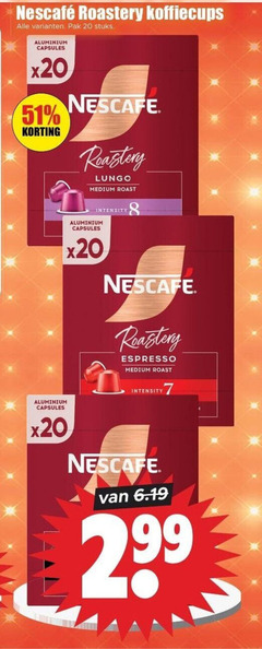 klik op dit plaatje voor een vergroting en voor vergelijkbare aanbiedingen gerelateerd aan
nescafe koffiecups 20 pak stuks aluminium capsules lungo medium roast intensity espresso nescafe koffiecups 20 pak stuks aluminium capsules lungo medium roast intensity espresso