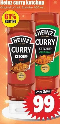  heinz curryketchup 99 400 curry ketchup original hot statube ml with natural spices 