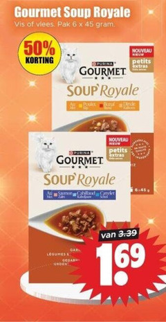 klik op dit plaatje voor een vergroting en voor vergelijkbare aanbiedingen gerelateerd aan
gourmet kattenvoer 6 45 50 soup royale vis vlees pak purina poulet nouveau petits extras saumon schol gourmet kattenvoer 6 45 50 soup royale vis vlees pak purina poulet nouveau petits extras saumon schol