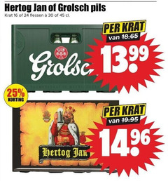  grolsch hertog jan krat bier 16 24 25 30 45 pils flessen gb 