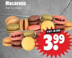  macarons 12 pak stuks 3.99 