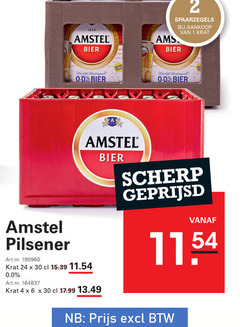  amstel krat bier 1 2 4 6 24 30 1870 0.0 scherp geprijsd pilsener 