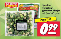  500 spruiten verpakt gekookte bietjes zak pak stuk 