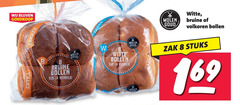  bolletjes 8 molen goud b bruine bollen vers witte volkoren zak stuks 