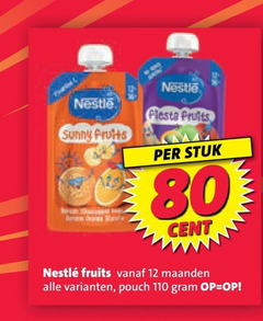  nestle babyvoeding 12 80 sunny fruits fiesta stuk cent maanden pouch 