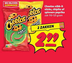 klik op dit plaatje voor een vergroting en voor vergelijkbare aanbiedingen gerelateerd aan
2 10 cheetos nibbit sticks nibb it chipito spinners paprika zak 110-125 zakken 2 10 cheetos nibbit sticks nibb it chipito spinners paprika zak 110-125 zakken