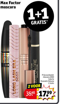  1 2 factor mascara las effe xx supreme recharge l calorie dramatic volume stuks 