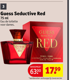 klik op dit plaatje voor een vergroting en voor vergelijkbare aanbiedingen gerelateerd aan
3 guess seductive red ml eau toilette dames women femme natural spray vaporisateur 2.5 3 guess seductive red ml eau toilette dames women femme natural spray vaporisateur 2.5