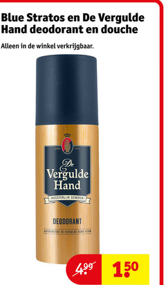  de vergulde hand blue stratos deodorant douchegel 150 douche anno authentieke geur 