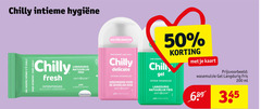  50 200 chilly intieme fresh intiem tissues biologisch afbreekbaar langdurig natuurlijk fris klinisch getest garantiezegel nieuwe intimiteit delicate wasemulsie verzorgend gevoelige huid chill gel anti kaart ml nel 