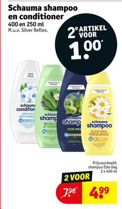  2 7 250 400 shampoo conditioner ml silver reflex instant care softness schuim condition anti with pro vitamin flower lang krullend cheveux longs boucles kruid herbe b organic normaal vet norma gras for men b5 hop pour dag tous les chamomile extract haartypes types 