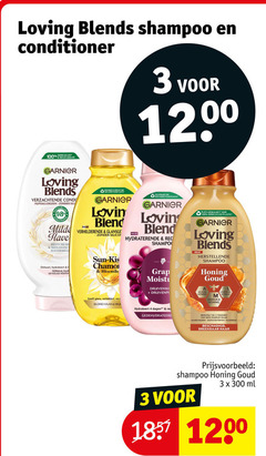  3 4 100 300 loving blends shampoo conditioner gerecycled recyclebaar garnier verzachtende hypoallergeen lovin blend milde verhelderende biologisch silicon ontwart hydrateert normaal haar gevoelige sun plastic hydraterende honing goud acacia manuka glans verheldert blond dagen herstelt tekenen gespleten punten haarbreuk breekbaar ml 