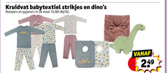  kruidvat huismerk babykleding strikjes rompers maat roarrr families together 
