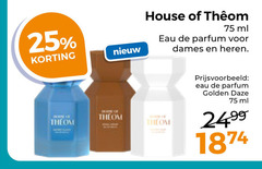  25 house ml eau parfum dames heren golden 