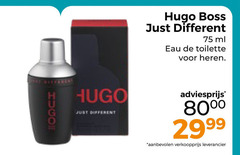  hugo boss just difference ml eau toilette heren 80 