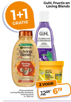  1 2 300 guhl fructis loving blends zilverglans verzorging garnier shampoo honing goud salie banana ml hair food 
