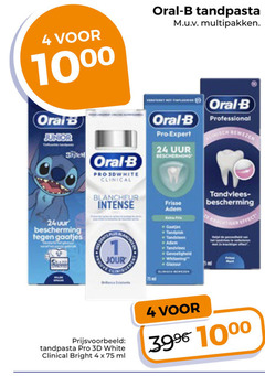  1 4 24 1000 10 oral b junior uur bescherming gaatjes intense tandpasta multipakken pro expert professional bewezen frisse adem tandvlees effect jour 3d white bright ml 