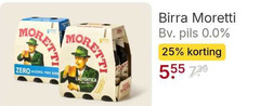  birra moretti bier 6 25 555 zero alcohol free be pils 0.0 