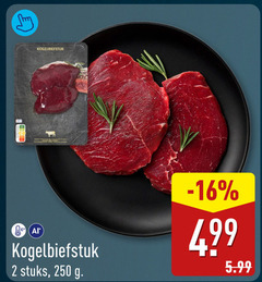  2 250 kogelbiefstuk stuks 5.99 