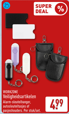  super deal sos workzone veiligheidsartikelen alarm sleutelhanger stuk 