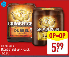  grimbergen speciaalbieren 4 abbaye abdij opgericht 1128 dubbel rijk fruitig moutig bitter donkere karamelmout 6 5 blond pack l bier volmondig 