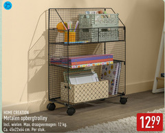 12 home creation metalen opbergtrolley wielen draagvermogen ca. cm stuk 