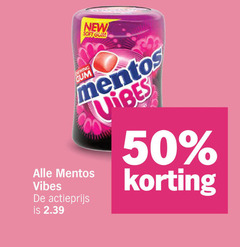  mentos kauwgom 50 chewing new soft gum vibes actieprijs 