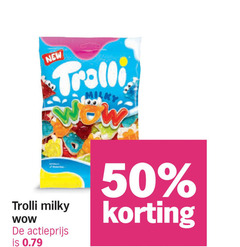 klik op dit plaatje voor een vergroting en voor vergelijkbare aanbiedingen gerelateerd aan
trolli snoep 50 new milky wow actieprijs trolli snoep 50 new milky wow actieprijs