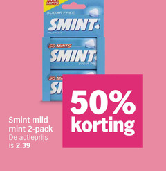 klik op dit plaatje voor een vergroting en voor vergelijkbare aanbiedingen gerelateerd aan
smint kauwgom 2 50 mild mints sugar free mint pack actieprijs smint kauwgom 2 50 mild mints sugar free mint pack actieprijs