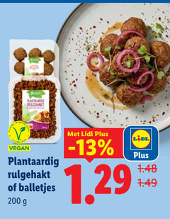  vegetarisch 200 rulgehakt plantaardig balletjes 