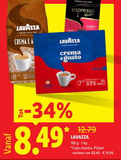  lavazza koffiecups koffiebonen koffie 10 34 100 500 torino italia espresso maestro crema classico arabica gusto 9 ground coffee 1kg cups varieeren 