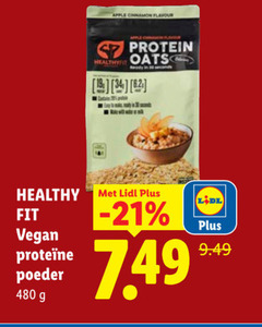  19 30 34 apple cinnamon flavour healthy fit poeder protein ready contains 