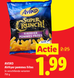  aviko patat 750 super airfryer pommes frites klaar 