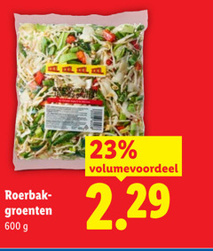  groentenpakket 23 600 roerbak groenten volumevoordeel 