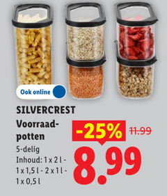  1 2 5 online silvercrest voorraad potten delig inhoud 
