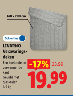  140 200 cm online livarno deken koelende verwarmende kant gevuld glaskralen 6 5 