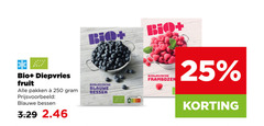  diepvriesfruit 25 250 bio biologische frambozen diepvries fruit pakken blauwe bessen 