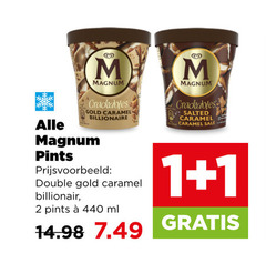  magnum ijsspecialiteit 1 2 gold caramel billionaire pints double ml salted 
