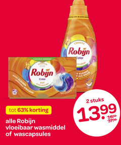  robijn wasmiddel 2 clic color classics kleur sa gong ui vloeibaar wascapsules stuks 