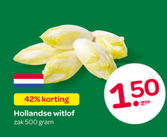  witlof 42 150 500 hollandse zak 