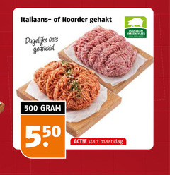  100 500 italiaans noorder gehakt dagelijks vers start maandag duurzaam varkensvlees hollands 