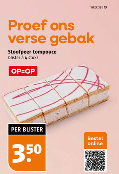  tompoucen gebak 4 15 350 week proef verse stoofpeer tompouce blister stuks online 