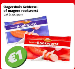 1 225 slagershuis gelderse rookworst pak inhoud 