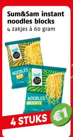  sum and sam noodles 1 4 60 instant blocks zakjes kip groente stuks 