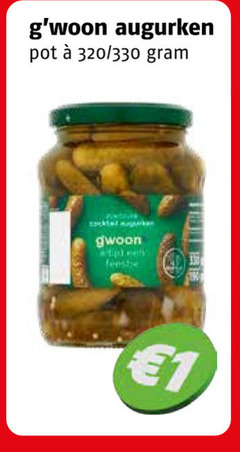  gwoon augurken 1 pot 320 330 