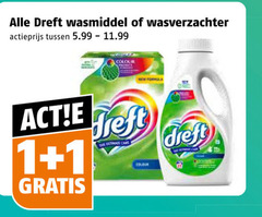  dreft wasverzachter wasmiddel 1 actieprijs 5.99 colour new formula cape 